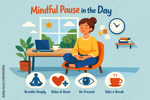Mindful pause: embrace calm and clarity with daily meditation practices