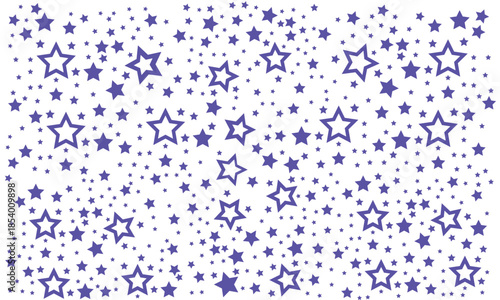 Vibrant purple and yellow star pattern on white background