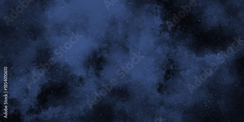 dark clouds in the sky. black background with blue color stains. smoky fog texture background vector design element.
