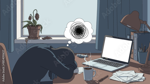 Overwhelmed in home office: stress and burnout in modern work environment