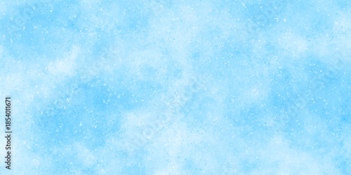 blue watercolor background. white clouds on blue sky. smoke clouds with beautiful natural landscapes.