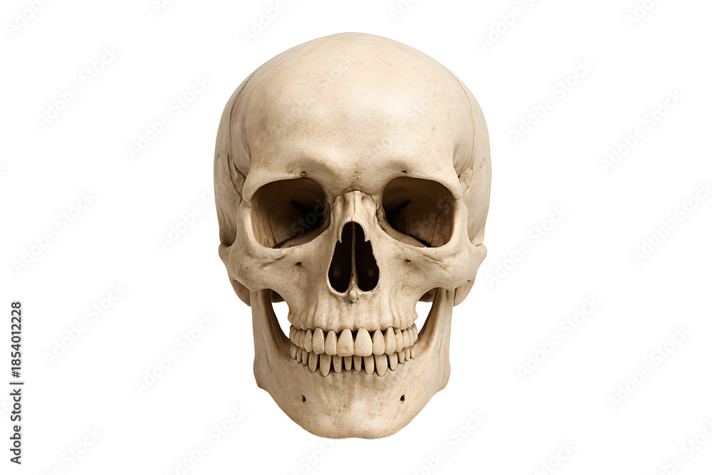 Fototapeta premium Human Skull Anatomy PNG