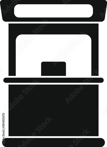 Ticket stall representing information and service counter