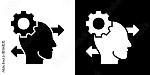 Behavior  Icon Set Vector Collection Isolated In Black And White
