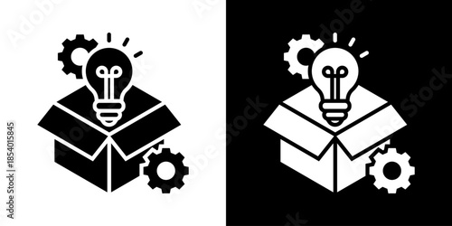 Product Development Icon Set Vector Collection Isolated In Black And White