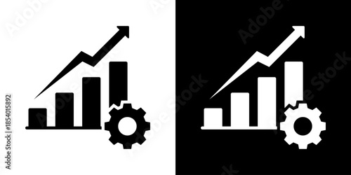 Productivity Icon Set Vector Collection Isolated In Black And White