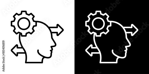 Behavior  Icon Set Vector Collection Isolated In Black And White