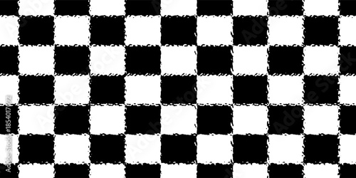Black and white chess pattern. Checkerboard seamless vector illustration. Abstract checkered checkerboard for game. Grid geometric square shape. Race flag.