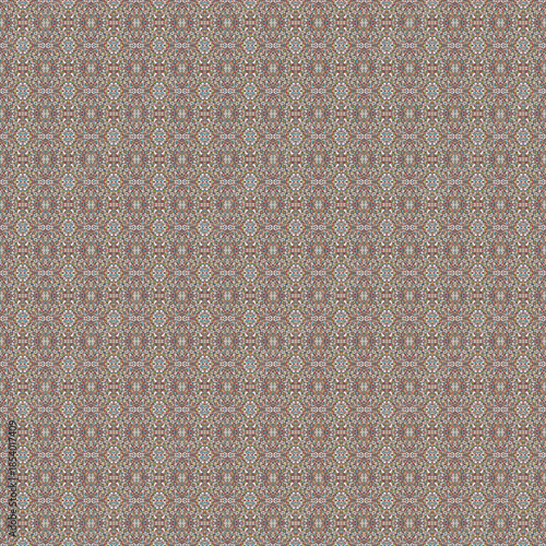 Seamless Ornamental Paisley Pattern with Floral Motifs – Vintage Boho Multicolor Ethnic Textile Background