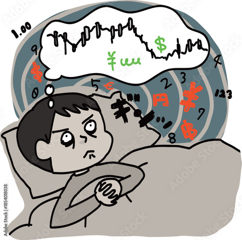 株価が気になって眠れない