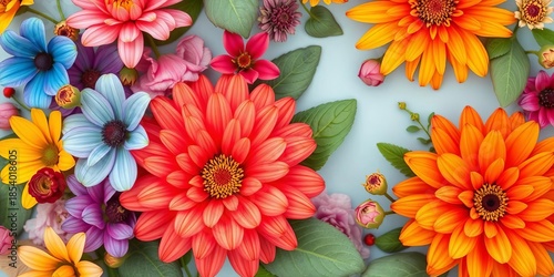Vibrant floral backdrop, perfect for design projects,  stock photo,  garden