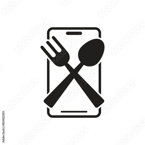 Solid Restaurant Food Delivery App Icon