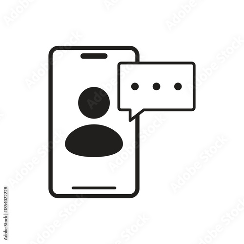 Solid Mobile Social Chat Messaging User