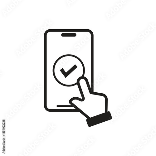 Solid Confirmation Gesture on Mobile Display