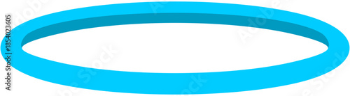 Blue Soccer Agility Ring Illustration. Editable Color Vector