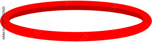 Red Soccer Agility Ring Illustration. Editable Color Vector