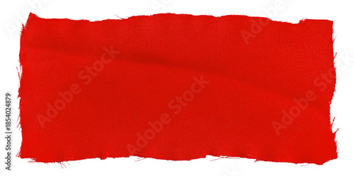 Wallpaper Mural A piece of red satin fabric on a white background. Isolate a crumpled piece of fabric Torontodigital.ca