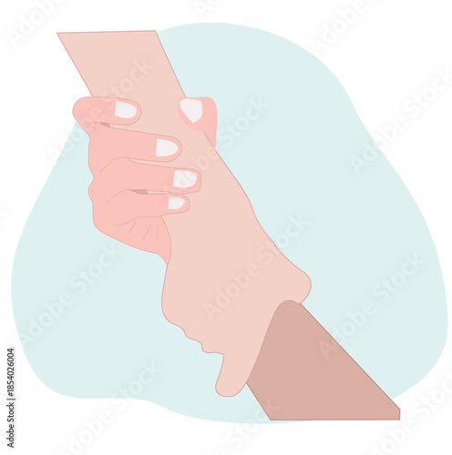 hand in hand. Helping Ukraine hand concept. 