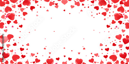 Red blood cells and paint splashes form a romantic heart shape in this red splattered art illustration designed for a Valentine Day card decoration