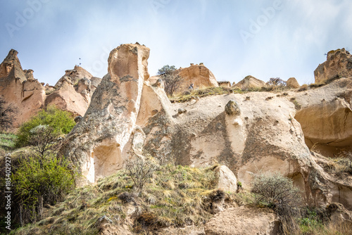 zelve, open air museum, cappadocia, rock formations, fairy chimneys, pigeon loft, caves, turkiye, turkey