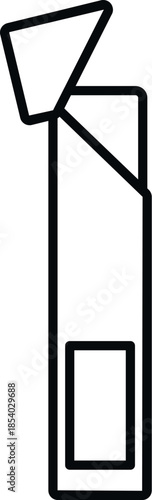 Chewing gum stick packaging with an open wrapper displaying a single piece of gum