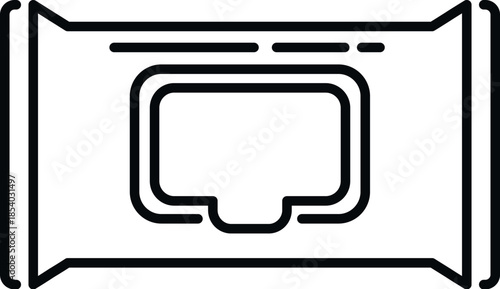 Wet wipes pack representing hygiene and cleaning