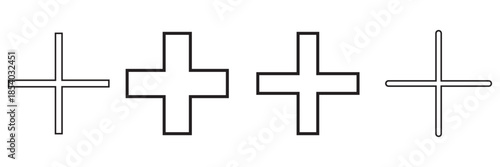 Plus Icon vector for web and mobile app. Add plus sign and symbol