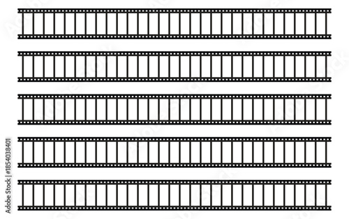 Detailed illustration of multiple rail tracks with sleepers and rails