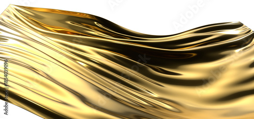 Golden Luxury: Abstract 3D ...