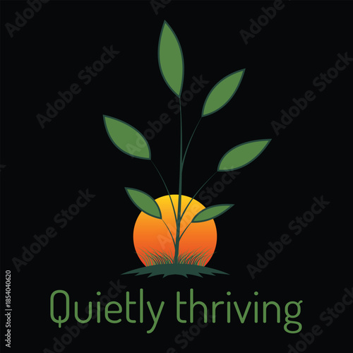 Quietly Thriving Growth Mindset Nature T-Shirt