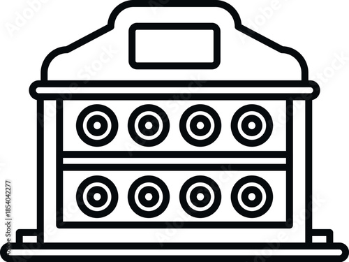 Wine rack holding multiple bottles in an organized storage system