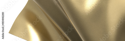 Gilded Waves: Abstract 3D G...