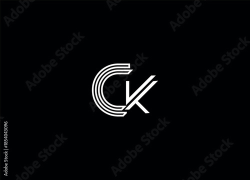 CK letter logo design and initial logo