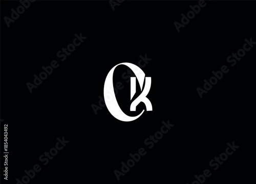 CK letter logo design and initial logo