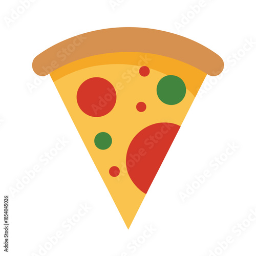 Pizza slice vector illustration