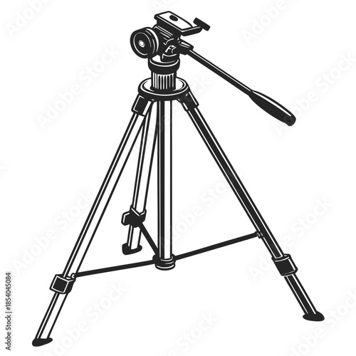 tripod on white background