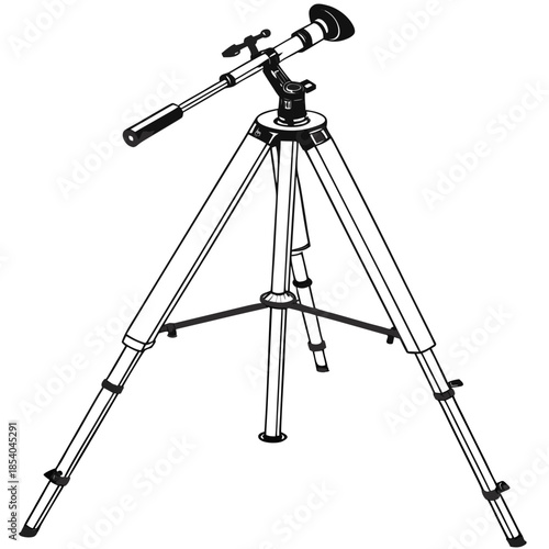 tripod isolated on white background