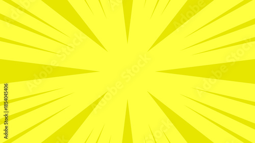 Vibrant Yellow Comic Speed Burst Background