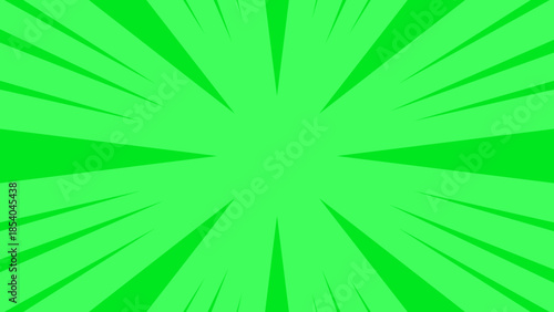 Vibrant Green Comic Speed Burst Background