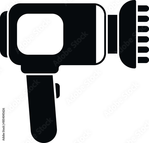 Hair dryer with diffuser attachment representing hair care styling tool