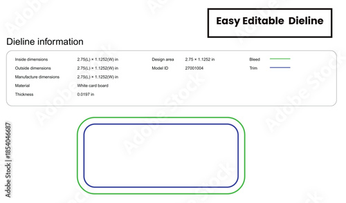 rounded mini business card dieline template box dieline die lines packaging custom dieline  box cardboard box dieline pizza box dieline printable product packaging layout,