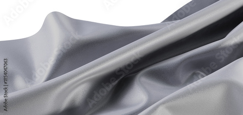 Close-up of flowing silver ...