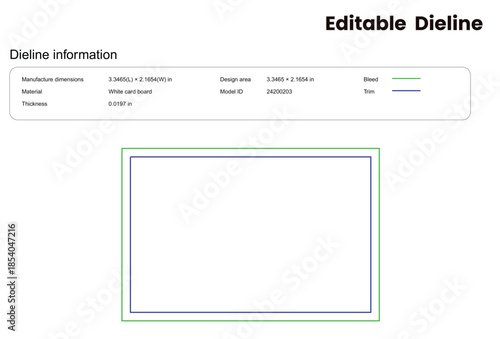 standard business card for EU dieline template box dieline die lines packaging custom dieline  box cardboard box dieline pizza box dieline printable product packaging layout,