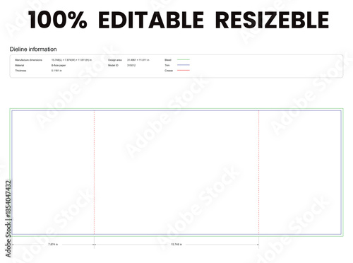 three pages insert dieline template box dieline die lines packaging custom dieline  box cardboard box dieline pizza box dieline printable product packaging layout,