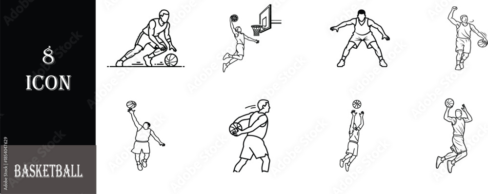 Obraz premium hand drawn vector illustration of a set of sketches
