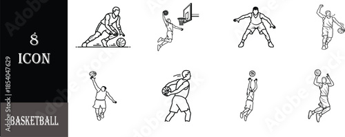 hand drawn vector illustration of a set of sketches