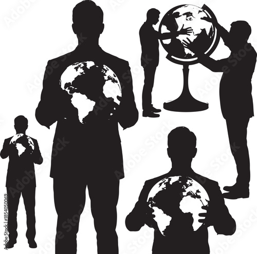 Global business teamwork and cooperation