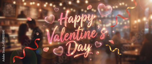 happy valentine's day poster February 14th