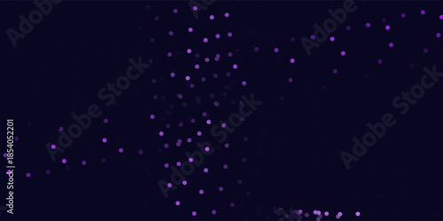 Dot blue purple wave line light gradient dark background. Abstract technology big data digital background.