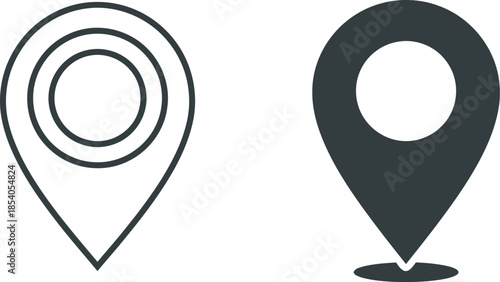 vector map pointer icon